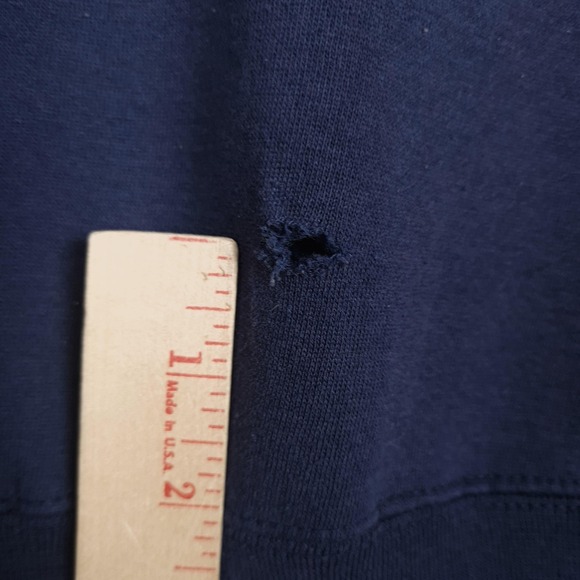 Vintage American Eagle Outfitters Sweatshirt Mens Large Navy Blue Moose 80s 90s - Picture 9 of 16